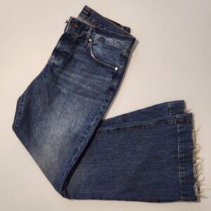 Women's Express Denim Jeans, flare leg, 70s style, size 8 Regular